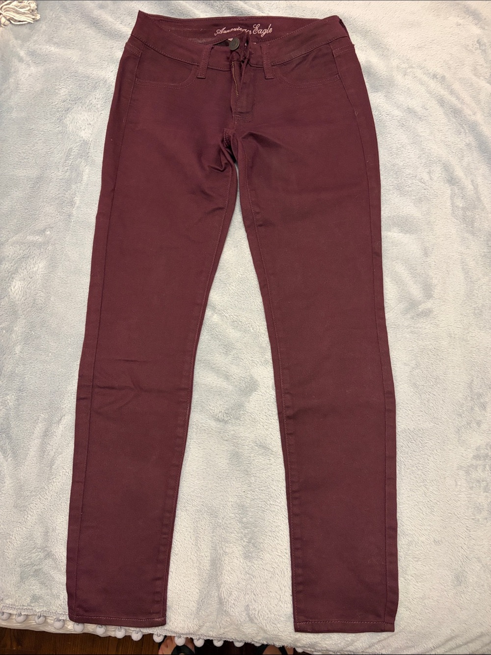 American Eagle Outfitters Burgundy Women’s Jeggings